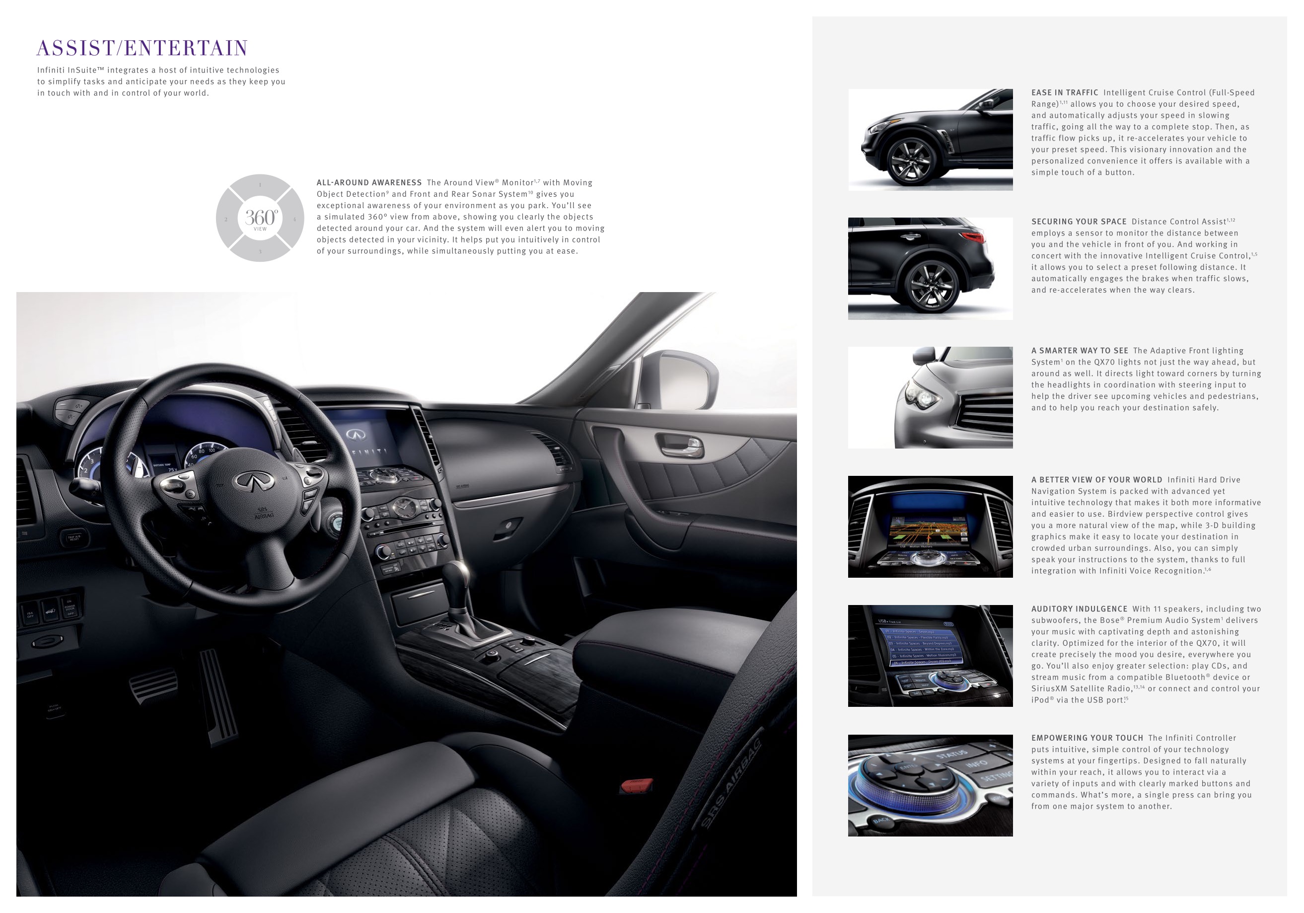 2015 Infiniti QX70 Brochure Page 12